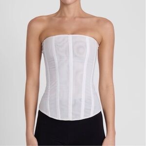Muse White Mesh Corset